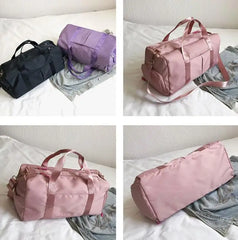 Nylon Waterproof Travel Duffle Bag Men Women Shoulder Handbag