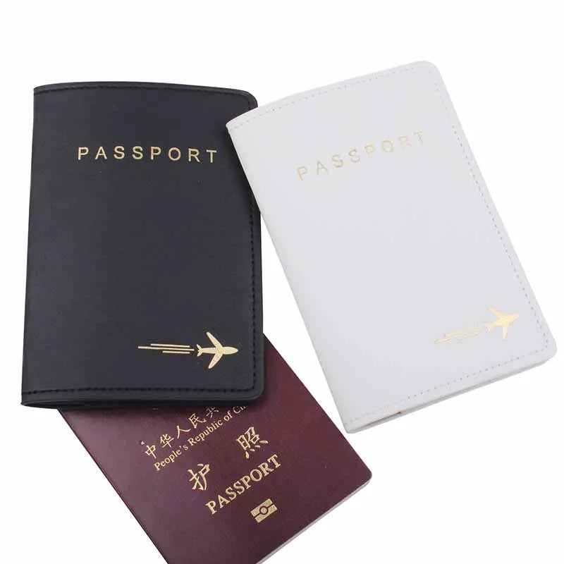 Lover Couple Passport Cover Travel Wedding PU Passport Holder