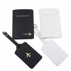 Lover Couple Passport Cover Travel Wedding PU Passport Holder