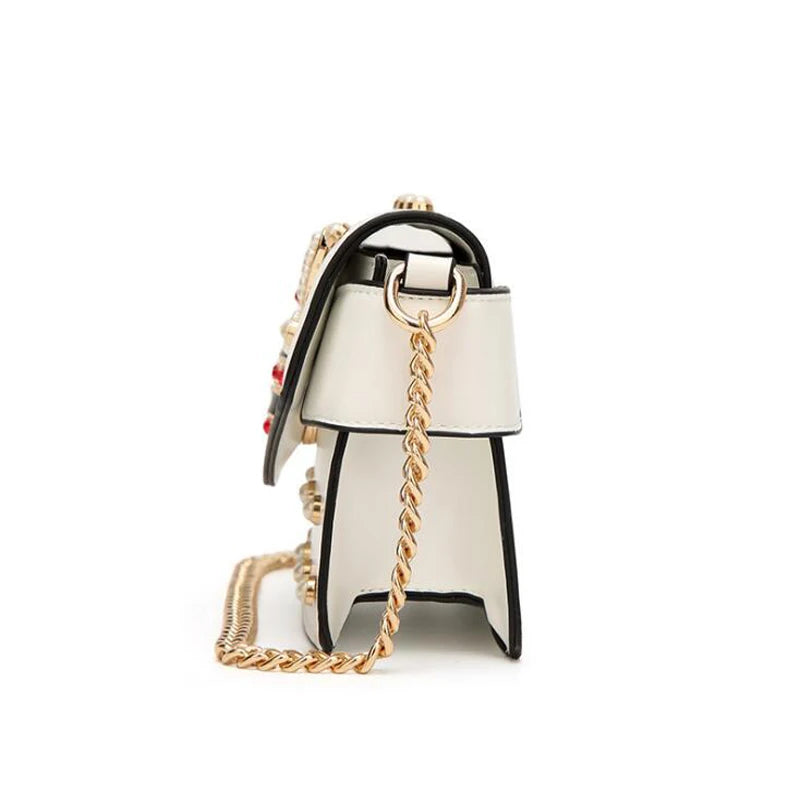 Diamond Women Handbag Messenger Bag Style PU Leather Bags Female Shoulder Bag