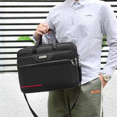 Men's 17.5-Inch Laptop Bag Nylon Shoulder Briefcase