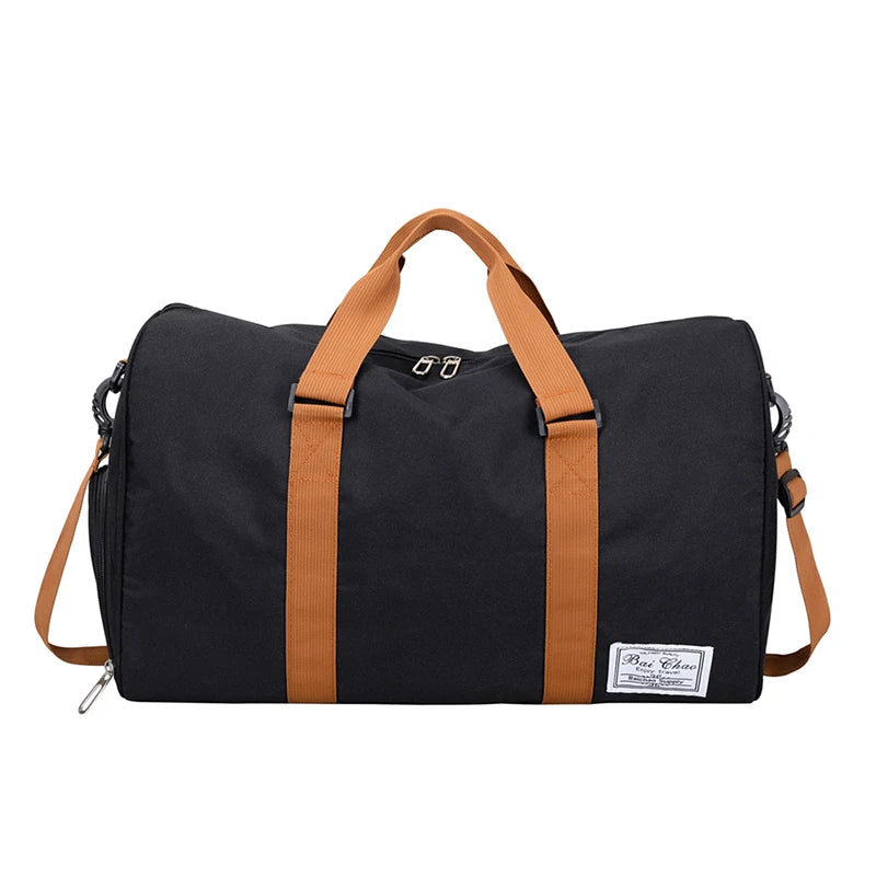 Women's Travel Shoulder Bag with Dry Wet Separation - Tote Bag for Women