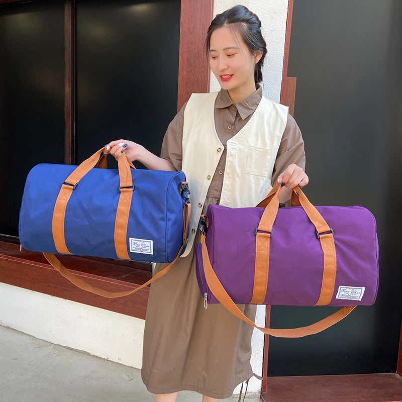 Women's Travel Shoulder Bag with Dry Wet Separation - Tote Bag for Women