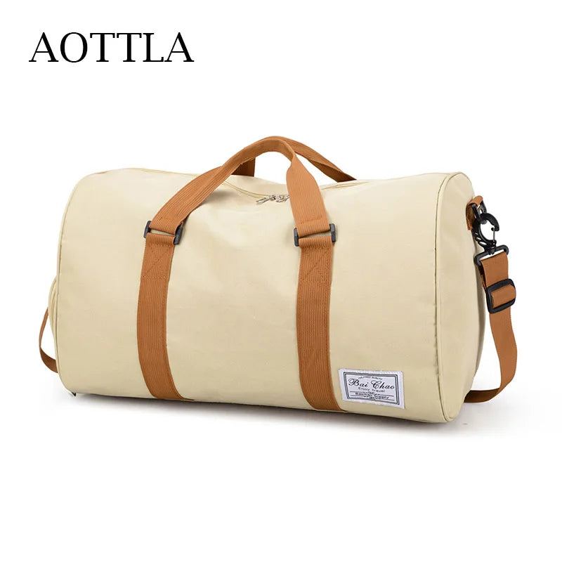 Women's Travel Shoulder Bag with Dry Wet Separation - Tote Bag for Women