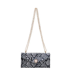 ASHINE Retro PU Leather Ladies Underarm Bags Snake