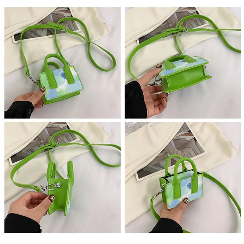ASHINE Mini Ladies Tote Bags Crocodile Chains Women Hand Bags