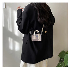 ASHINE Mini Ladies Tote Bags Crocodile Chains Women Hand Bags