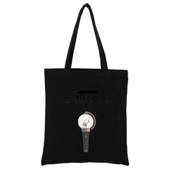 ATEEZ K-pop Canvas Tote Bag Harajuku Casual Eco Shopper Shoulder Bag