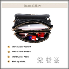AVRO's MODA Casual Shoulder Bag Women Handbag Female Retro Crossbody Zipper Bag