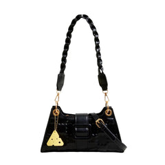 Lee Square Pressed Floral Shoulder Bag Lightweight Small Women Underarm Bag