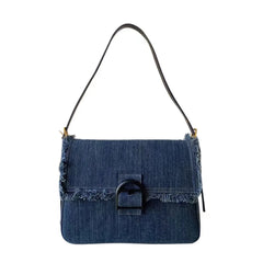 Y2k Denim Vintage Tote Bag Casual Side Bag Student Crossbody Small Square Bag