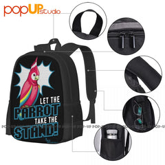 Ace Attorney Parrot Backpack School Softback Tote Bag