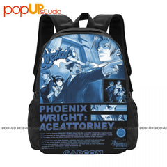 Ace Attorney Yellow Backpack Gym Foldable Shopping Bag