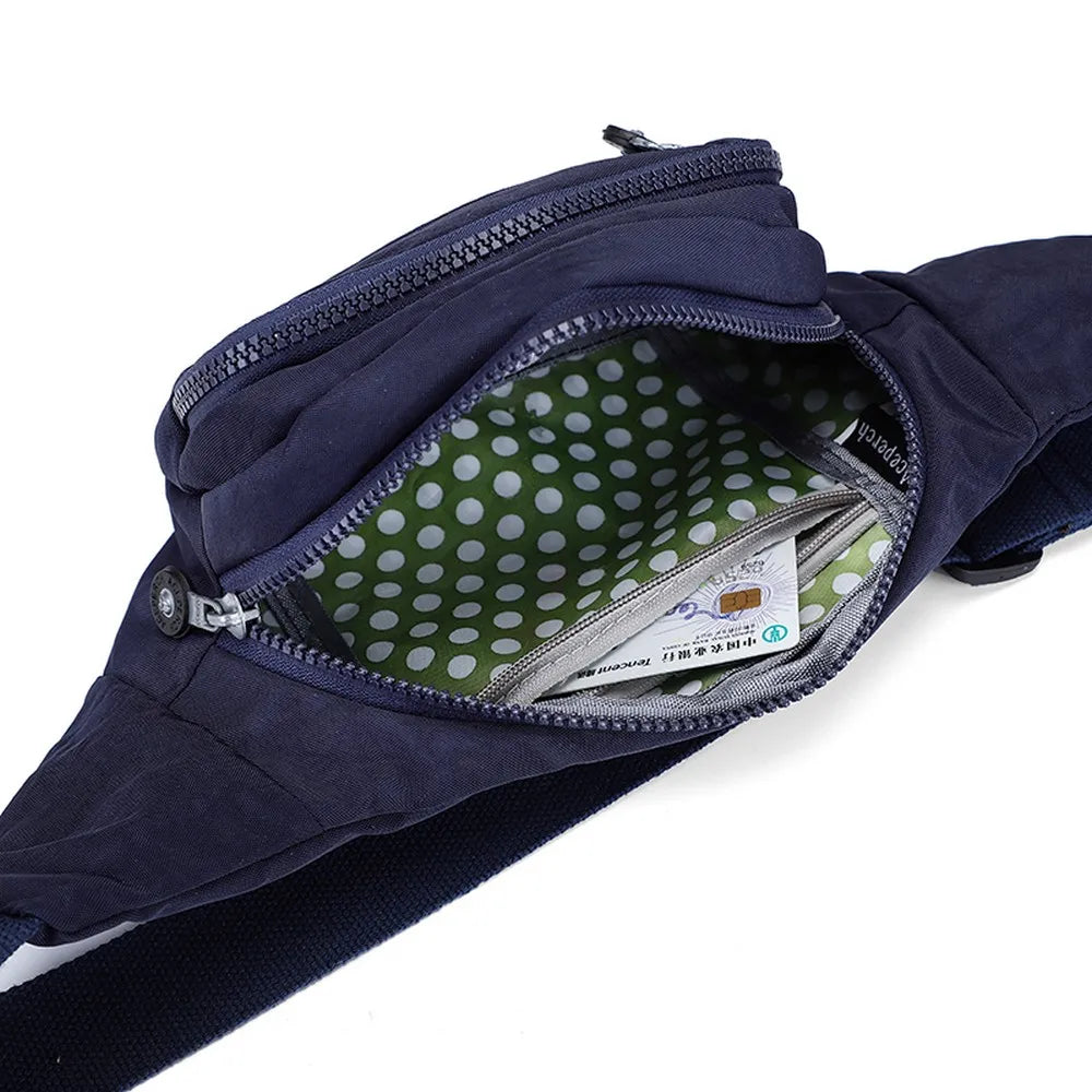 Casual Large Chest Bag Women's Bag Waist Bag Waterproof Nylon Man Belt Pouch