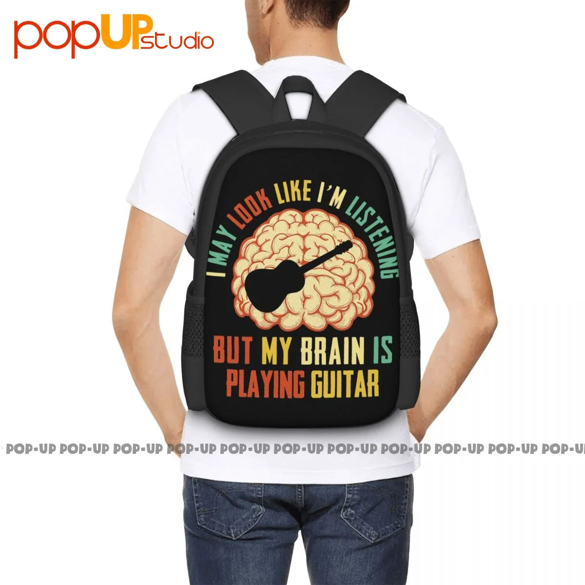 Acoustic Guitar Music Backpack Gym Art Print