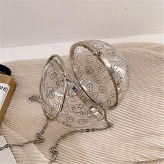 Clear Acrylic Bag Trendy Transparent Crossbody Shoulder Bag