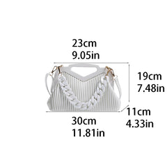 Acrylic Chain Crossbody Bag Vintage Handbag Women Shoulder Bag