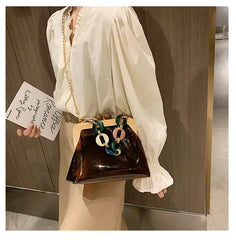 Acrylic Crossbody Bag Women Transparent Clutches Female Handbag Clear PVC