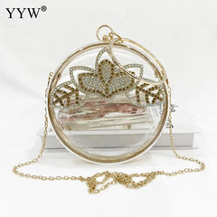 Acrylic Women Bags Diamonds Handbag Clutches And Purse Banquet Bag