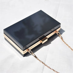 Acrylic Women Handbags Wallet Paris Party Toiletry Wedding Clutch Evening Bag