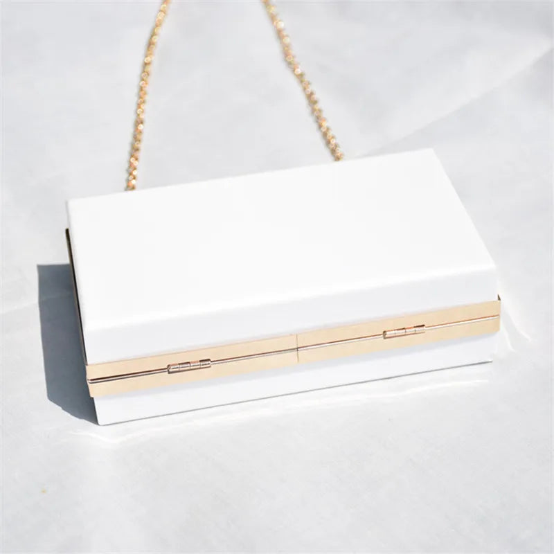 Acrylic Women Handbags Wallet Paris Party Toiletry Wedding Clutch Evening Bag