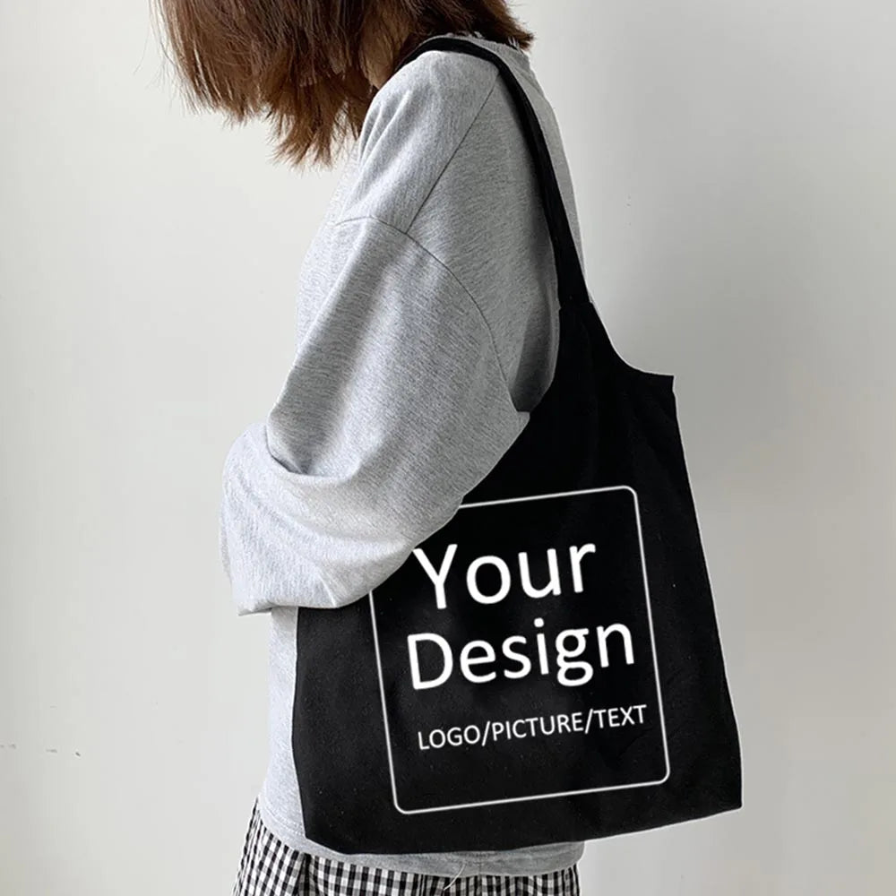 Canvas Tote Bag Foldable Unisex Shopper Bag