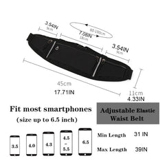 Adjustable Running Pouch Waist Bag Phone Holder Fanny Pack