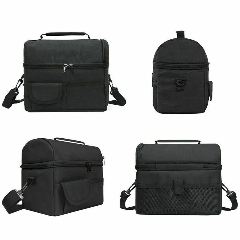 Adult Kids Portable Insulated Lunch Bag Food Storage Lunchbox 8L