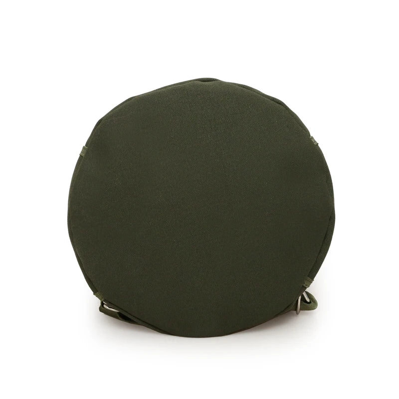 Canvas Drawstring Backpack Solid Cycling Shoulder Bag for Men Women