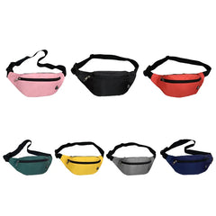 Large Capacity Waist Bag for Adults, Multiuse Sports Chest Pack, Black