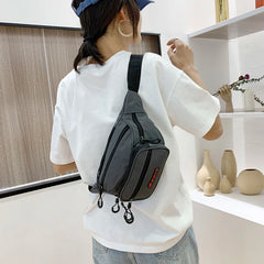 Letter Patterns Waist Bag Adults Chest Pack Red/Green/Black