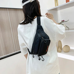 Letter Patterns Waist Bag Adults Chest Pack Red/Green/Black
