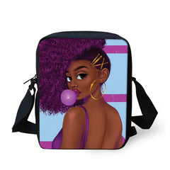 Africa Girl Mini Messenger Bag for Students