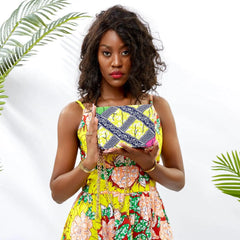 Kente Print Women Bag High Mini Bag - Party Dinner Wedding