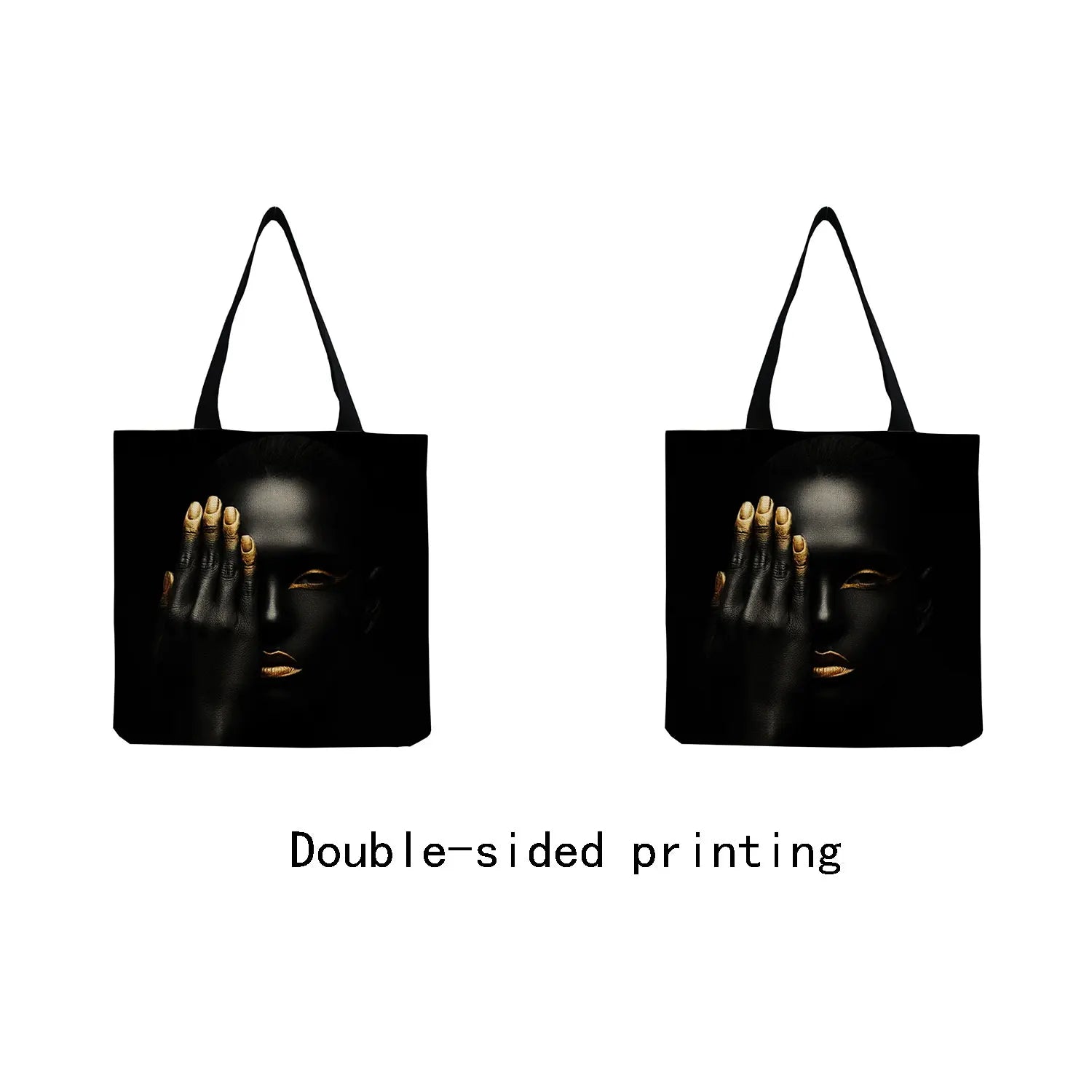 African Art Women Shoulder Bag Large Capacity Foldable Tote Bag