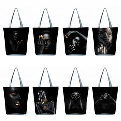 African Art & Silver Woman Handbags Tote Bags
