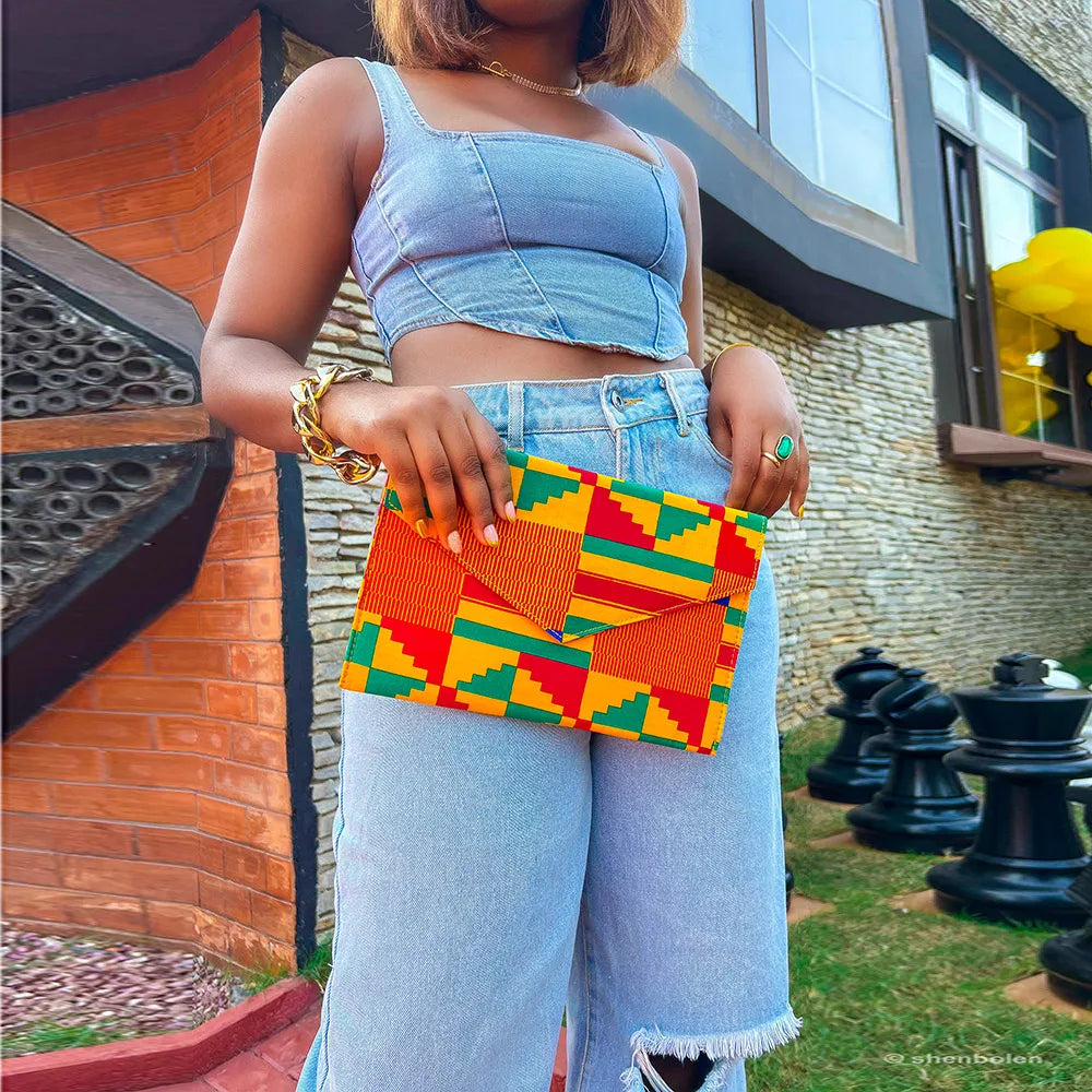 Kente Print Mini Bag for Women