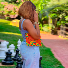 Kente Print Mini Bag for Women