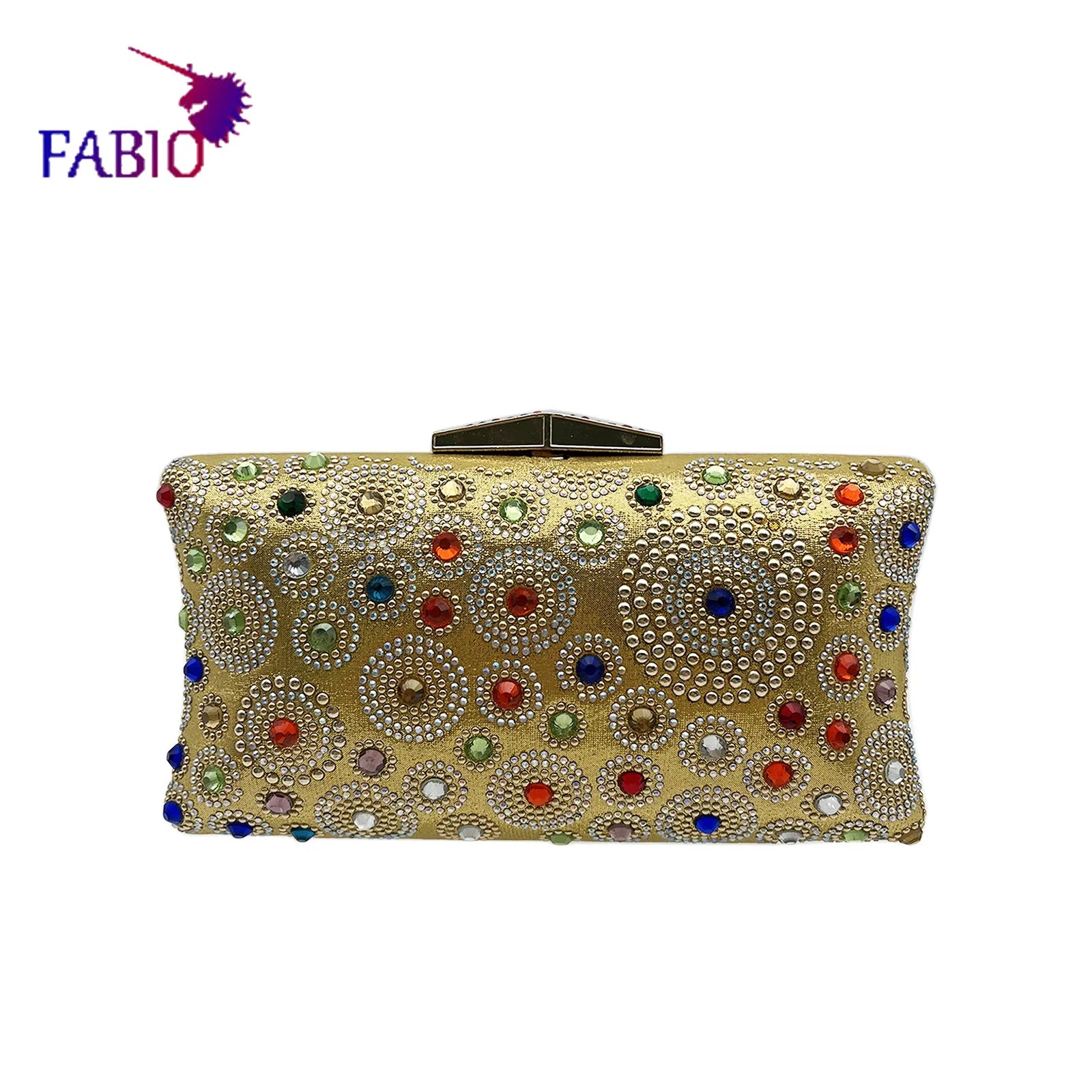 African Mama Bright Diamond Ladies Bag Dress with Clutch
