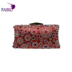 African Mama Bright Diamond Ladies Bag Dress with Clutch