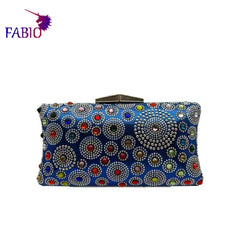African Mama Bright Diamond Ladies Bag Dress with Clutch