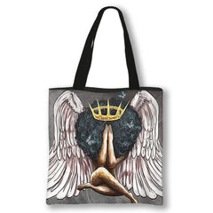 Afro Girl Print Shoulder Bag Africa Women Handbag Ladies Shopping Bag