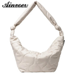 Autumn Winter Diagonalcross Bag Plus Cotton Dumpling Bag