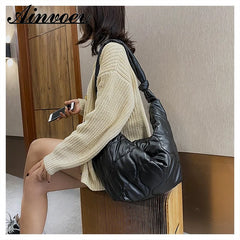 Autumn Winter Diagonalcross Bag Plus Cotton Dumpling Bag