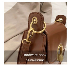 Saddle Crossbody Bag Women PU Leather Hand Shoulder Bag