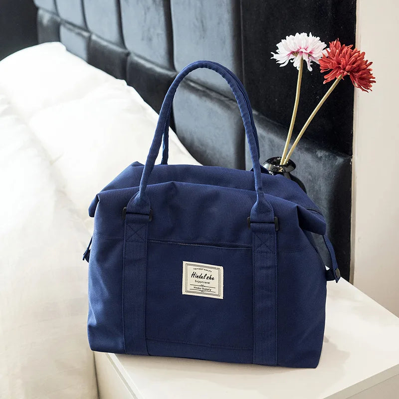 Large Duffle Bags Women Travel Weekend Outdoor Shoulder Bag Top Oxford Travel Ba