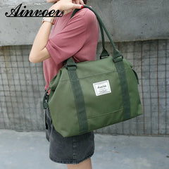 Large Duffle Bags Women Travel Weekend Outdoor Shoulder Bag Top Oxford Travel Ba