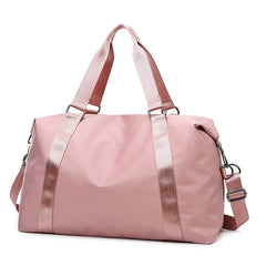Ainvoev Nylon Waterproof Shoulder Bag Women Weekend Gym Bag