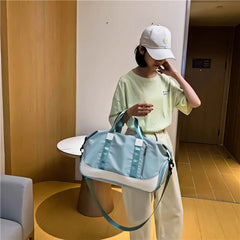 Ainvoev Nylon Women Shoulder Bags Luggage Big Sports Gym Bag