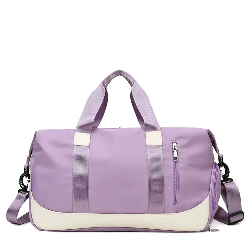 Ainvoev Nylon Women Shoulder Bags Luggage Big Sports Gym Bag